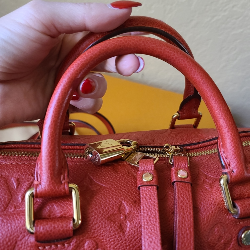 🌟 Louis vuitton speedy bandouliere empreinte 25 - Picture 7 of 10